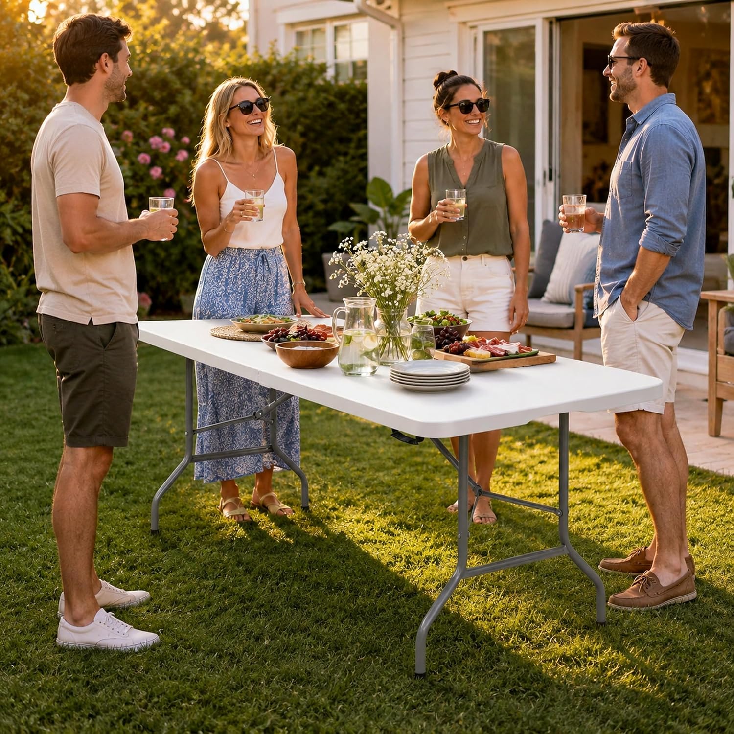 Mesa dobrável VELLO em ambiente